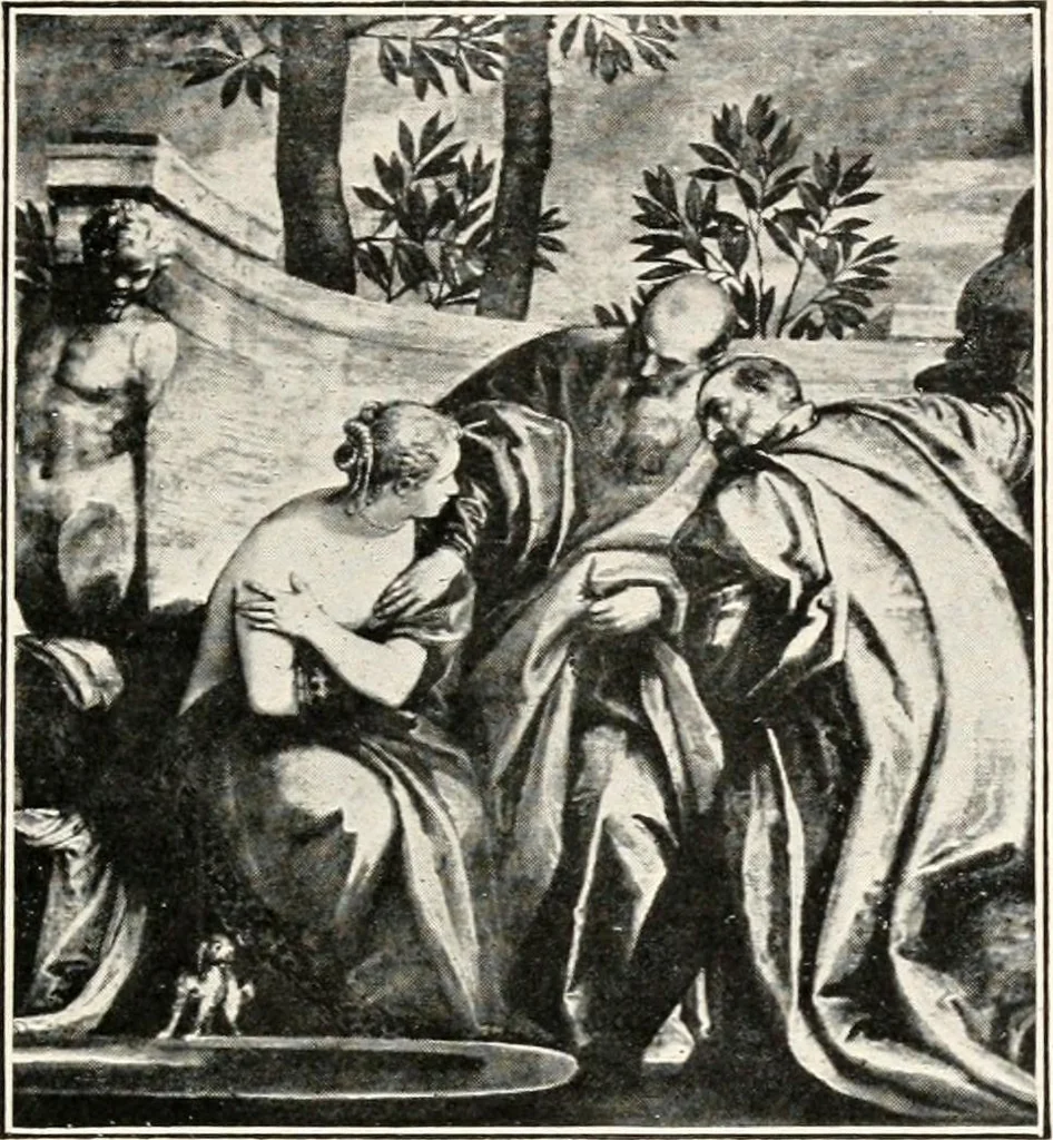 An illustration from Paintings of the Louvre, Italian and Spanish, 1905, leaf 214