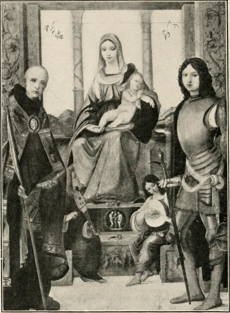 An illustration from Paintings of the Louvre, Italian and Spanish, 1905, leaf 227