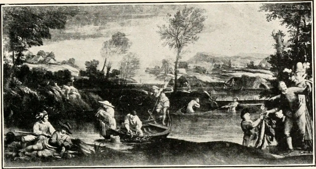 An illustration from Paintings of the Louvre, Italian and Spanish, 1905, leaf 238