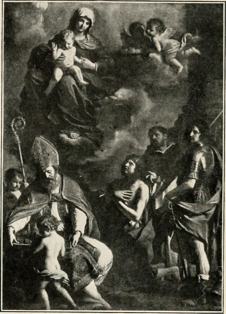 An illustration from Paintings of the Louvre, Italian and Spanish, 1905, leaf 243