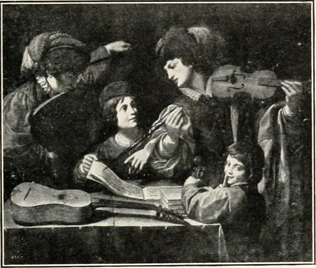 An illustration from Paintings of the Louvre, Italian and Spanish, 1905, leaf 244