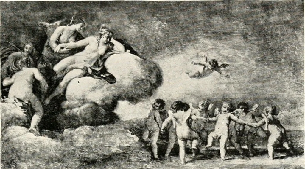 An illustration from Paintings of the Louvre, Italian and Spanish, 1905, leaf 254