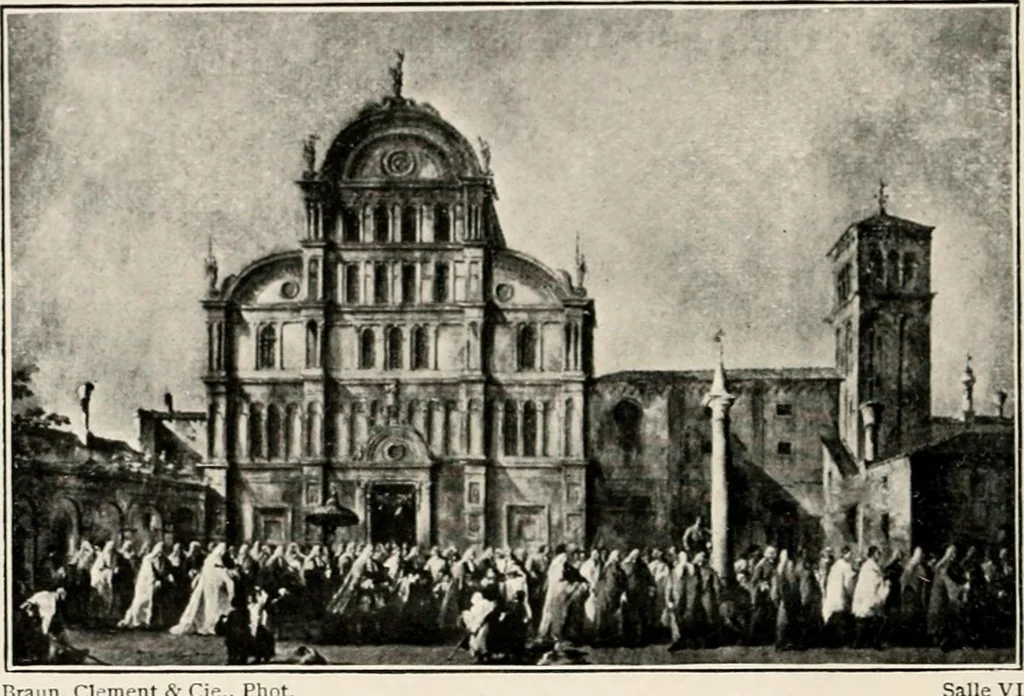 An illustration from Paintings of the Louvre, Italian and Spanish, 1905, leaf 261
