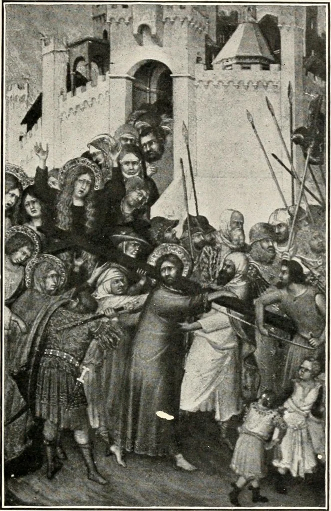 An illustration from Paintings of the Louvre, Italian and Spanish, 1905, leaf 40