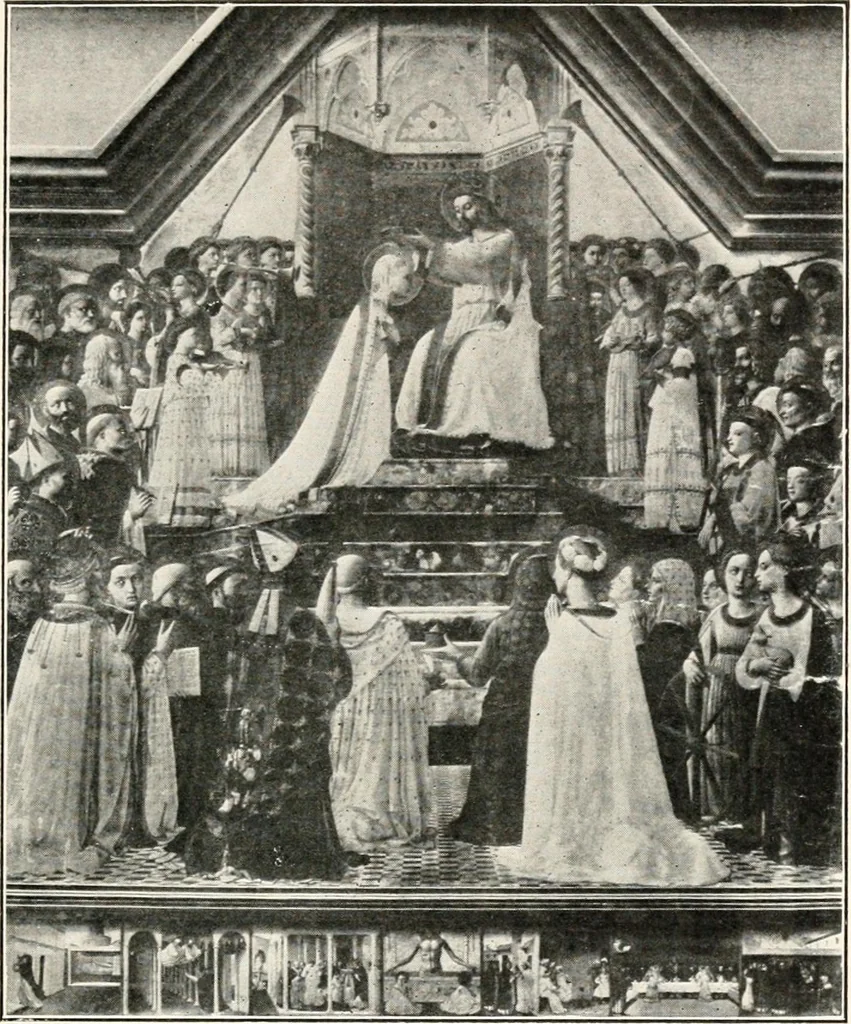 An illustration from Paintings of the Louvre, Italian and Spanish, 1905, leaf 46