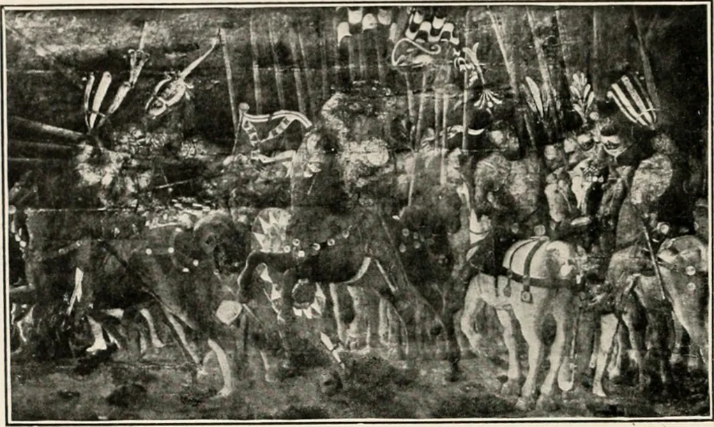 An illustration from Paintings of the Louvre, Italian and Spanish, 1905, leaf 51