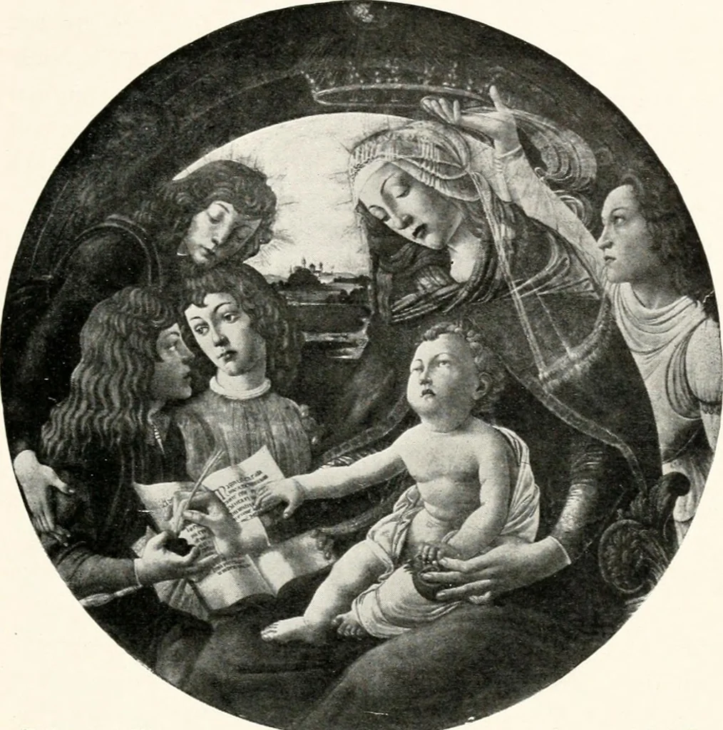 An illustration from Paintings of the Louvre, Italian and Spanish, 1905, leaf 66