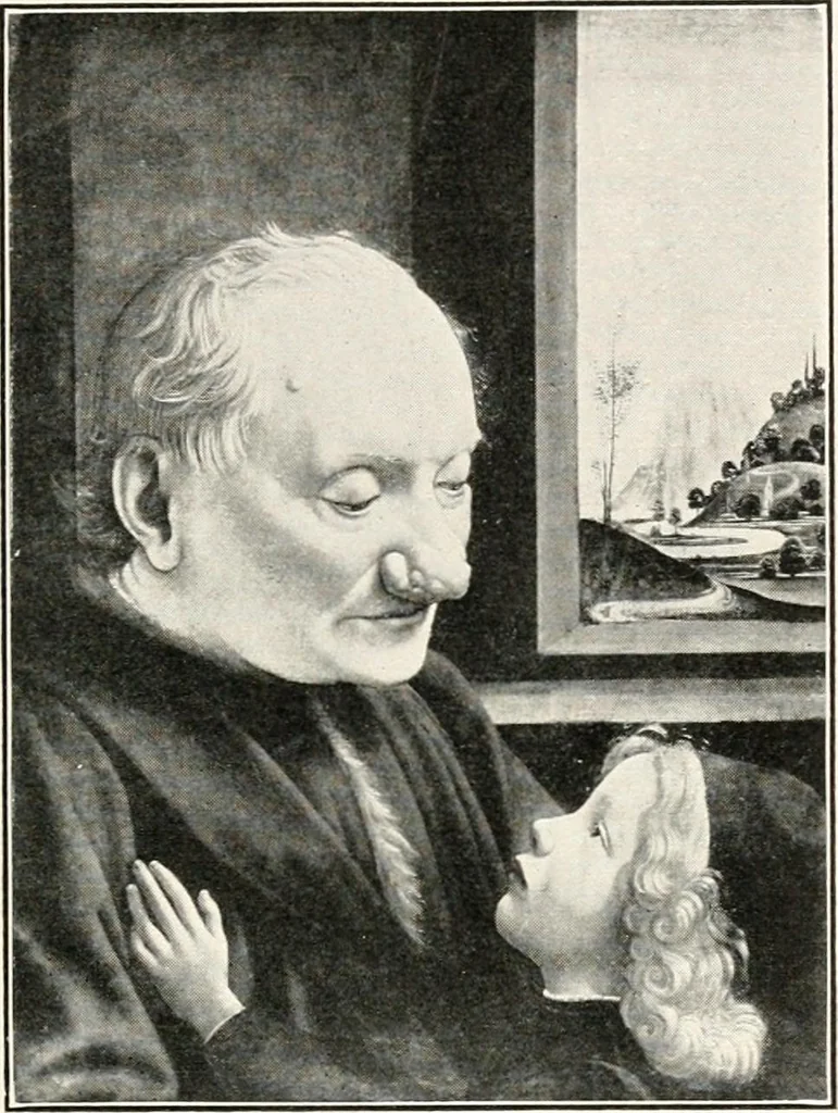 An illustration from Paintings of the Louvre, Italian and Spanish, 1905, leaf 72