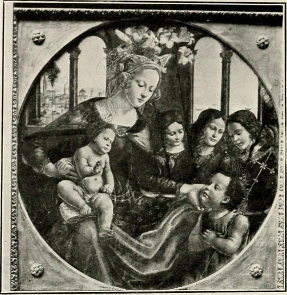 An illustration from Paintings of the Louvre, Italian and Spanish, 1905, leaf 73