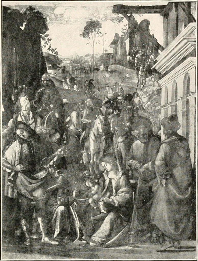 An illustration from Paintings of the Louvre, Italian and Spanish, 1905, leaf 78