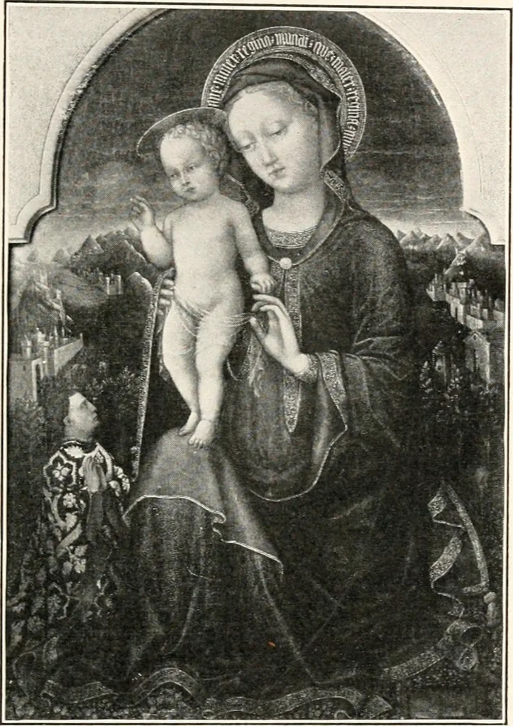 An illustration from Paintings of the Louvre, Italian and Spanish, 1905, leaf 80