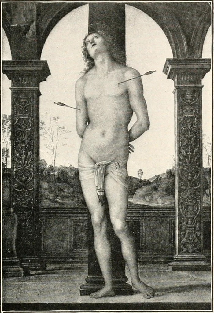 An illustration from Paintings of the Louvre, Italian and Spanish, 1905, leaf 86