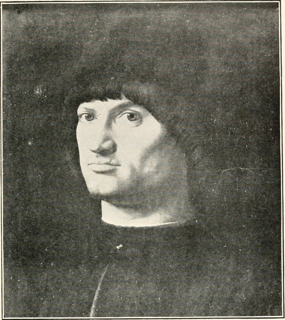 An illustration from Paintings of the Louvre, Italian and Spanish, 1905, leaf 96