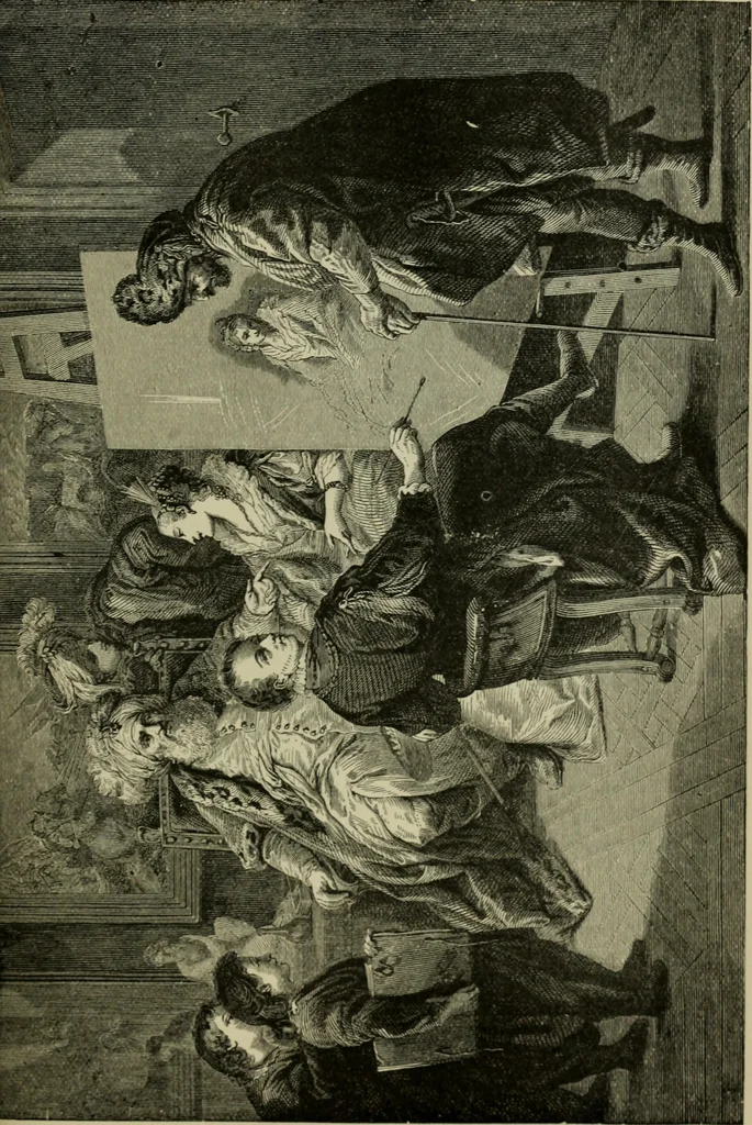 An illustration from Painting, Spanish and French, 1890, leaf 198