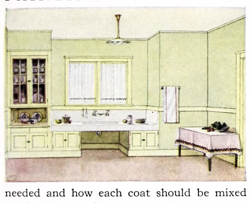 An illustration from Painting your house : how to pick the color, the paint and the painter., 1910, leaf 13
