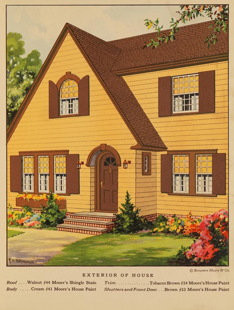 An illustration from [Paints for interior decorations] : Benjamin Moore & Co, 1930, leaf 19