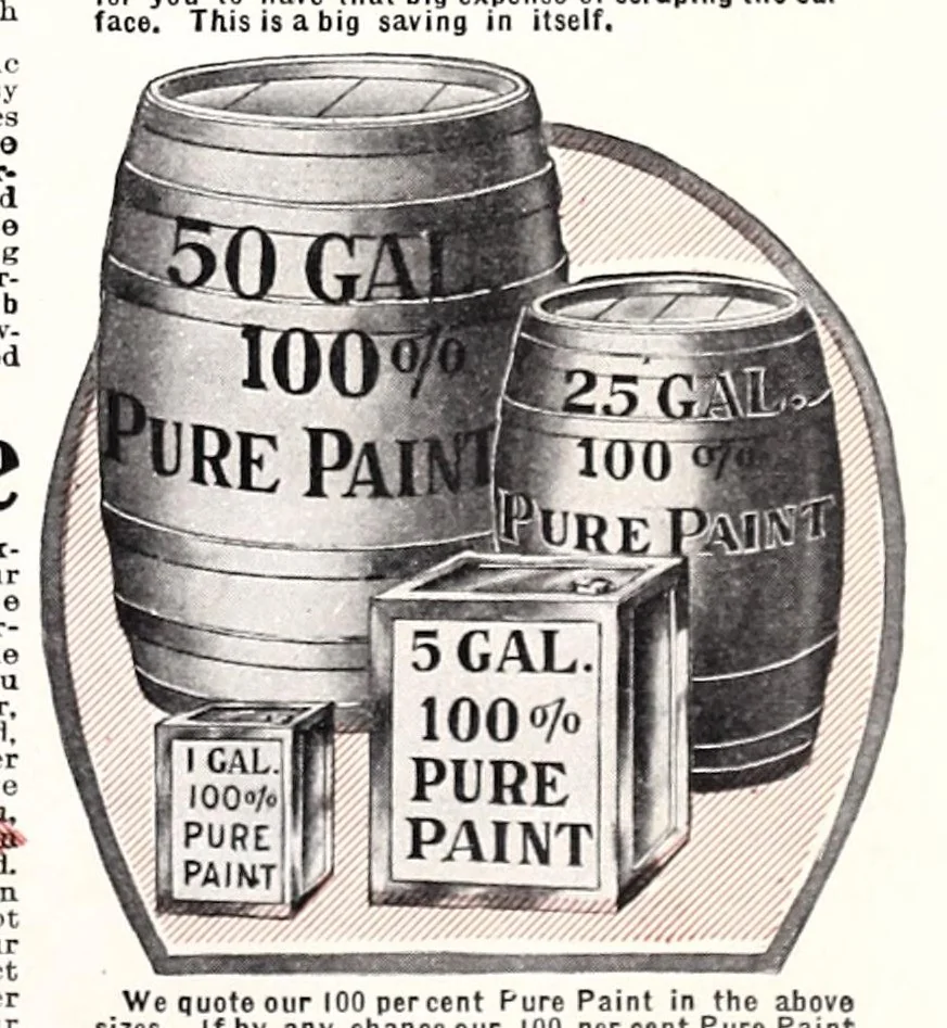 An illustration from Paints / Montgomery Ward & Co., 1913, leaf 3