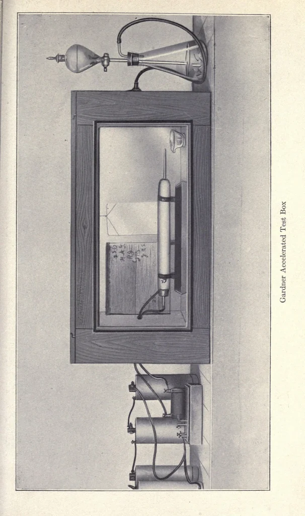 An illustration from Paint technology and tests, 1911, leaf 91