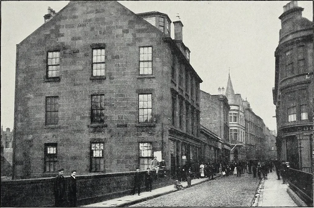 An illustration from The Paisley thread industry and the men who created and developed it, with notes concerning Paisley, old and new, 1907, leaf 100