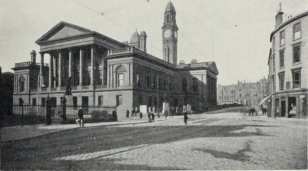 An illustration from The Paisley thread industry and the men who created and developed it, with notes concerning Paisley, old and new, 1907, leaf 164