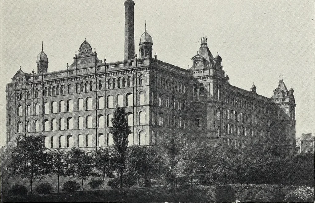 An illustration from The Paisley thread industry and the men who created and developed it, with notes concerning Paisley, old and new, 1907, leaf 34