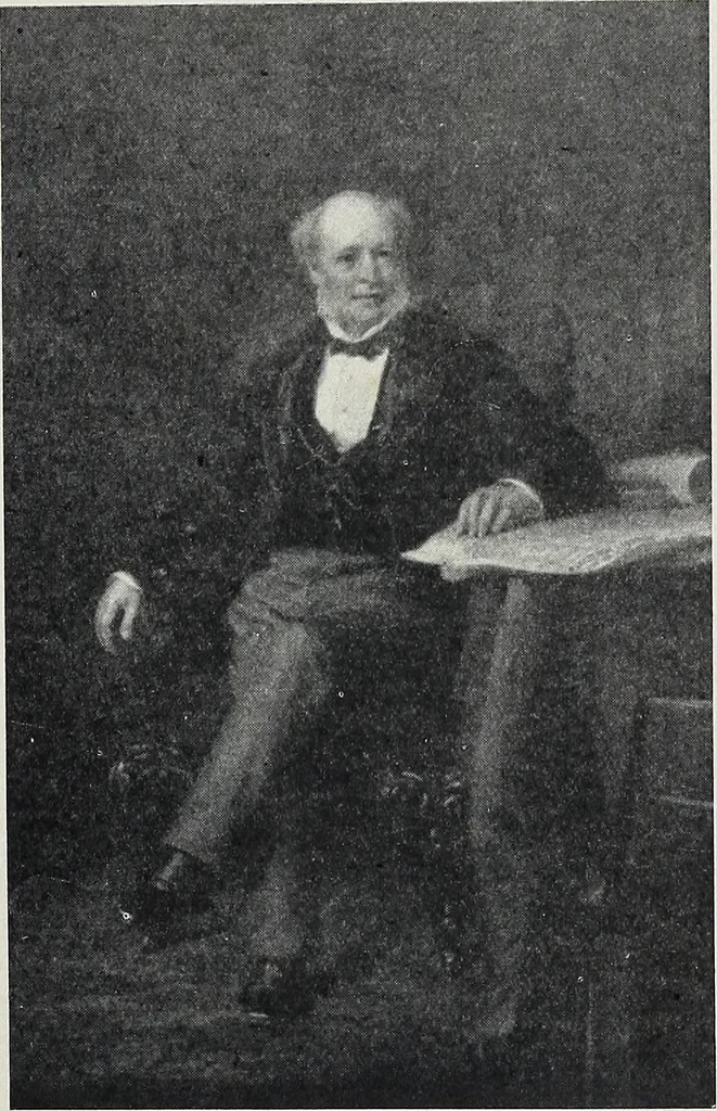 An illustration from The Paisley thread industry and the men who created and developed it, with notes concerning Paisley, old and new, 1907, leaf 52