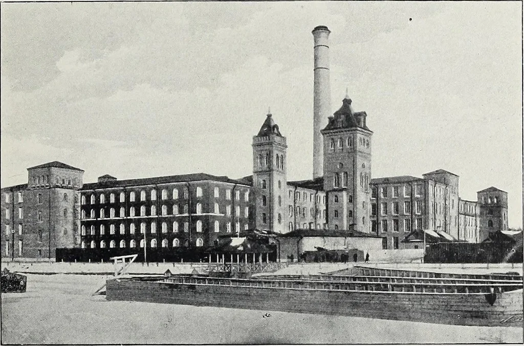 An illustration from The Paisley thread industry and the men who created and developed it, with notes concerning Paisley, old and new, 1907, leaf 56