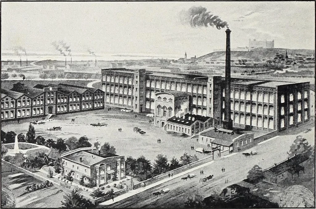 An illustration from The Paisley thread industry and the men who created and developed it, with notes concerning Paisley, old and new, 1907, leaf 57