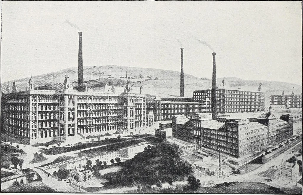 An illustration from The Paisley thread industry and the men who created and developed it, with notes concerning Paisley, old and new, 1907, leaf 79