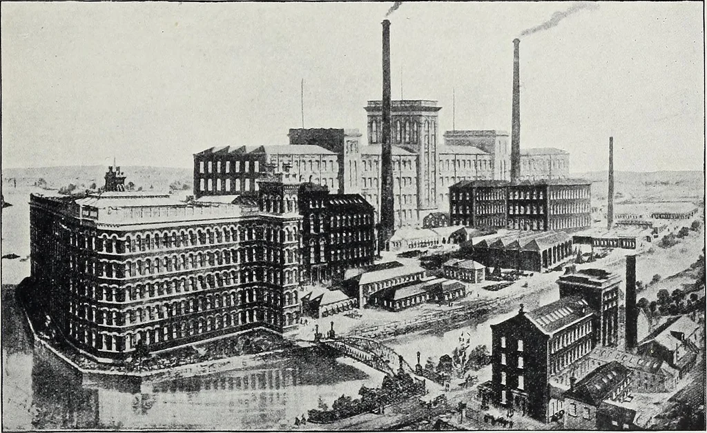 An illustration from The Paisley thread industry and the men who created and developed it, with notes concerning Paisley, old and new, 1907, leaf 80