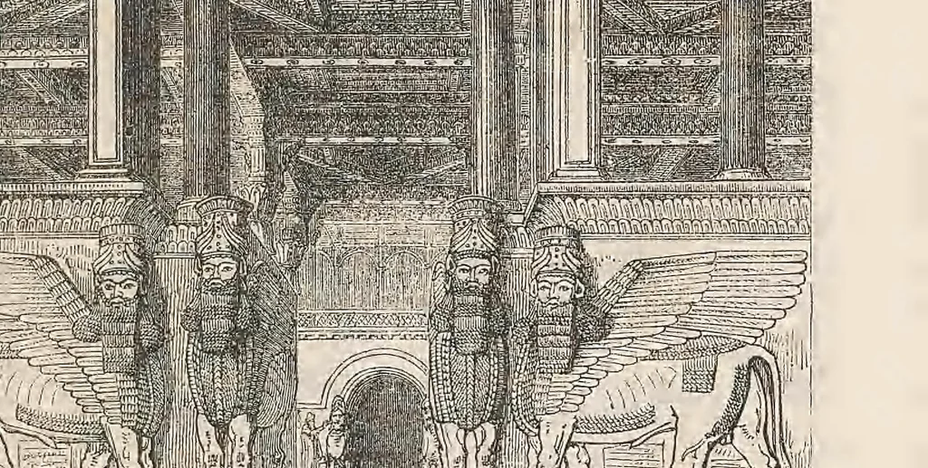 An illustration from The palace and park : its natural history, and its portrait gallery, together with a description of the Pompeian Court, 1859, leaf 77