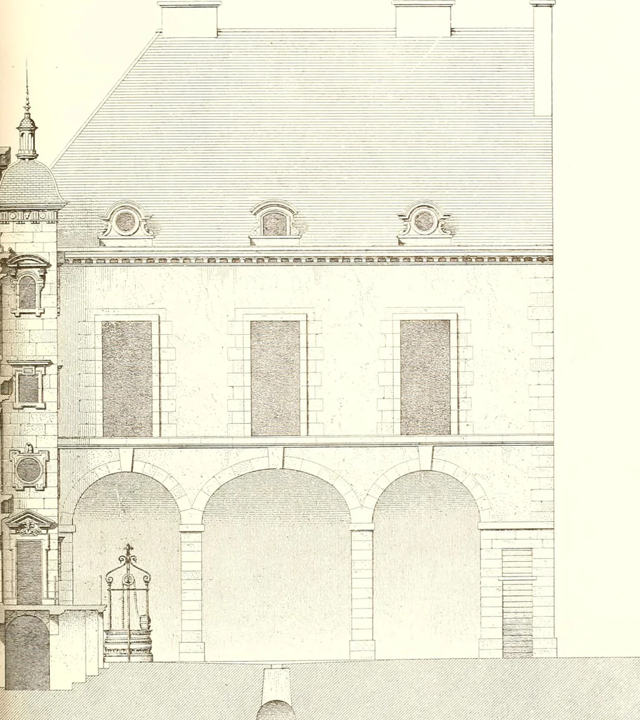 An illustration from Palaces, castles and residences in France: Built from the 15th to the 18th century, 1860, leaf 106