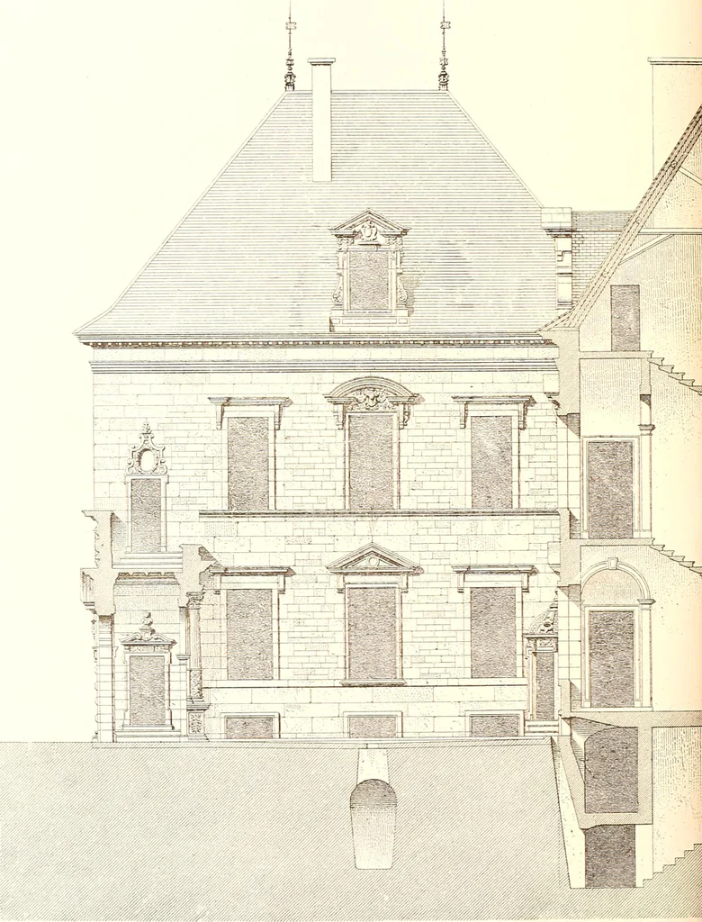 An illustration from Palaces, castles and residences in France: Built from the 15th to the 18th century, 1860, leaf 107