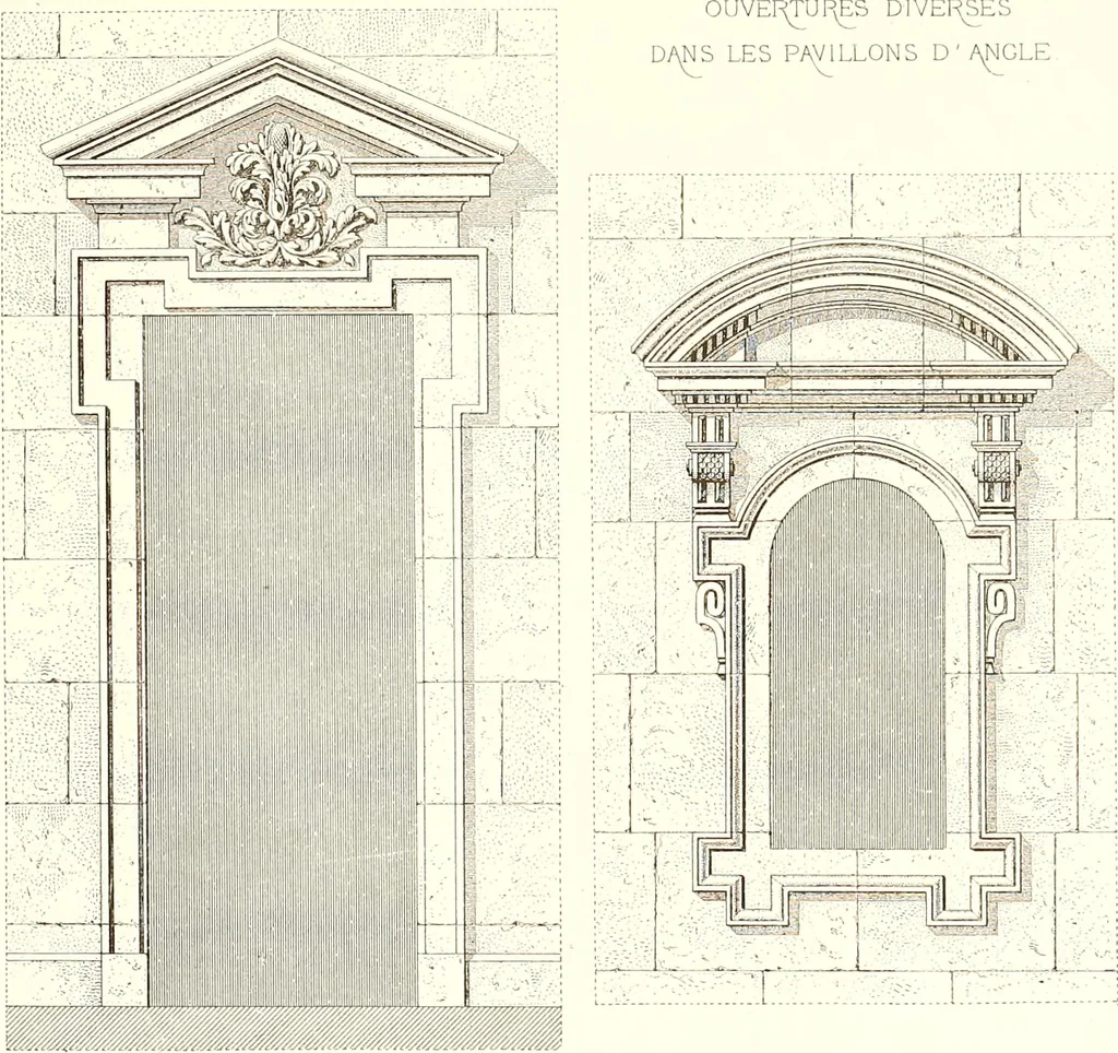 An illustration from Palaces, castles and residences in France: Built from the 15th to the 18th century, 1860, leaf 120