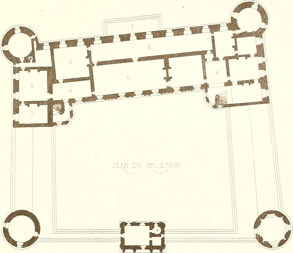 An illustration from Palaces, castles and residences in France: Built from the 15th to the 18th century, 1860, leaf 138