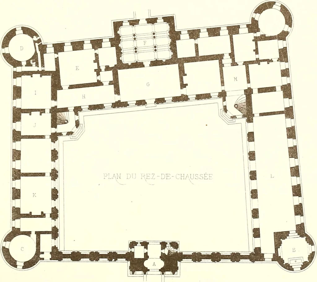 An illustration from Palaces, castles and residences in France: Built from the 15th to the 18th century, 1860, leaf 138
