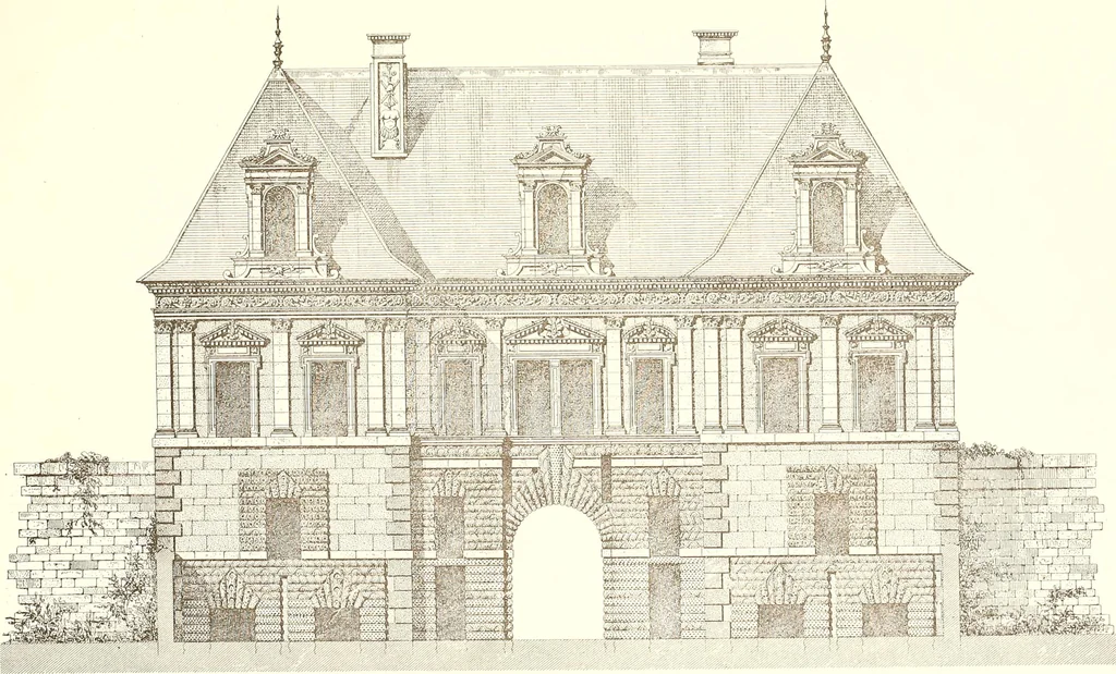 An illustration from Palaces, castles and residences in France: Built from the 15th to the 18th century, 1860, leaf 140