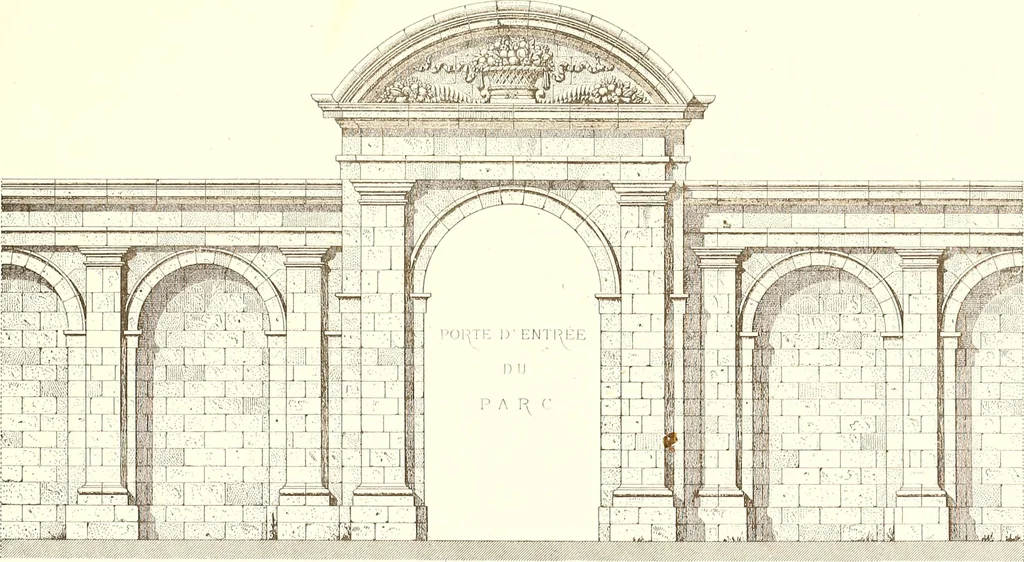 An illustration from Palaces, castles and residences in France: Built from the 15th to the 18th century, 1860, leaf 150