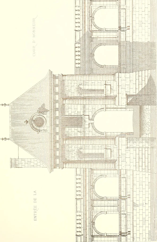 An illustration from Palaces, castles and residences in France: Built from the 15th to the 18th century, 1860, leaf 152