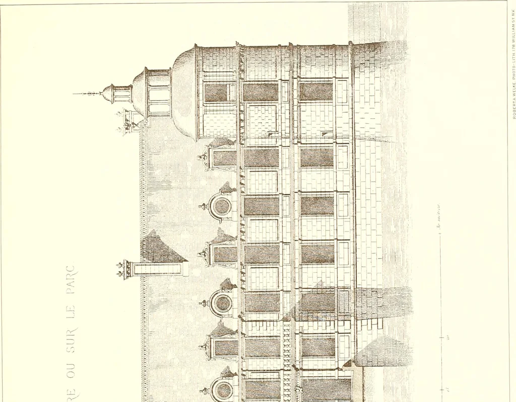 An illustration from Palaces, castles and residences in France: Built from the 15th to the 18th century, 1860, leaf 156