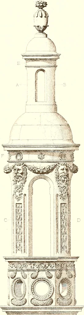 An illustration from Palaces, castles and residences in France: Built from the 15th to the 18th century, 1860, leaf 28