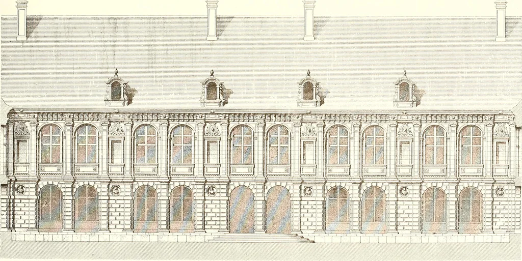 An illustration from Palaces, castles and residences in France: Built from the 15th to the 18th century, 1860, leaf 62