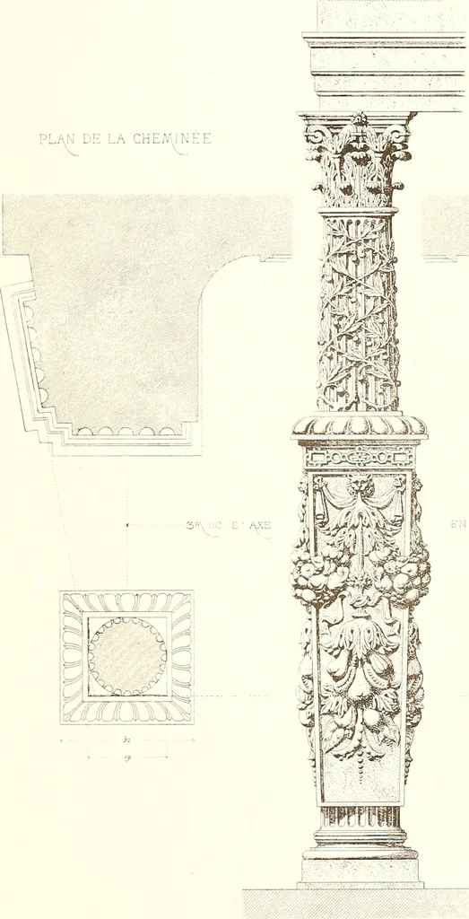 An illustration from Palaces, castles and residences in France: Built from the 15th to the 18th century, 1860, leaf 74