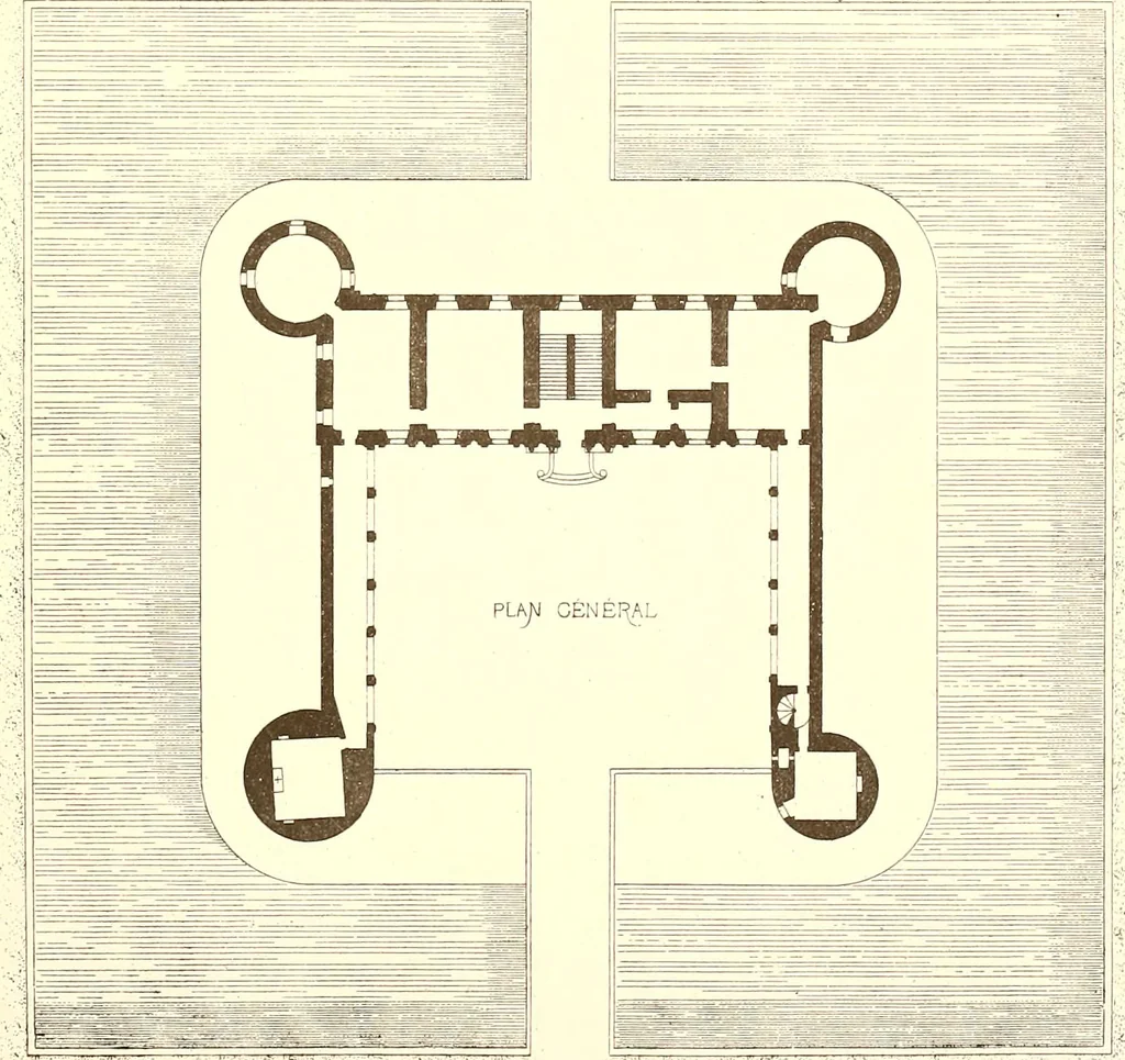 An illustration from Palaces, castles and residences in France: Built from the 15th to the 18th century, 1860, leaf 8