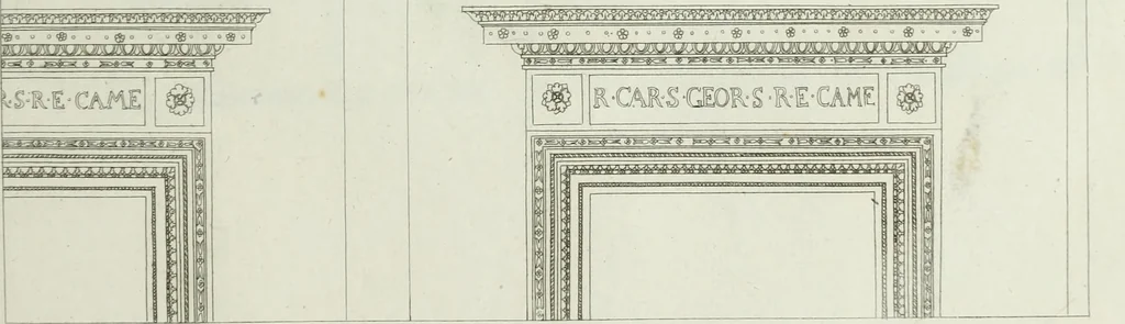 An illustration from Palais, maisons, et autres édifices modernes, dessinés a Rome; : publiés a Paris, 1798, leaf 158