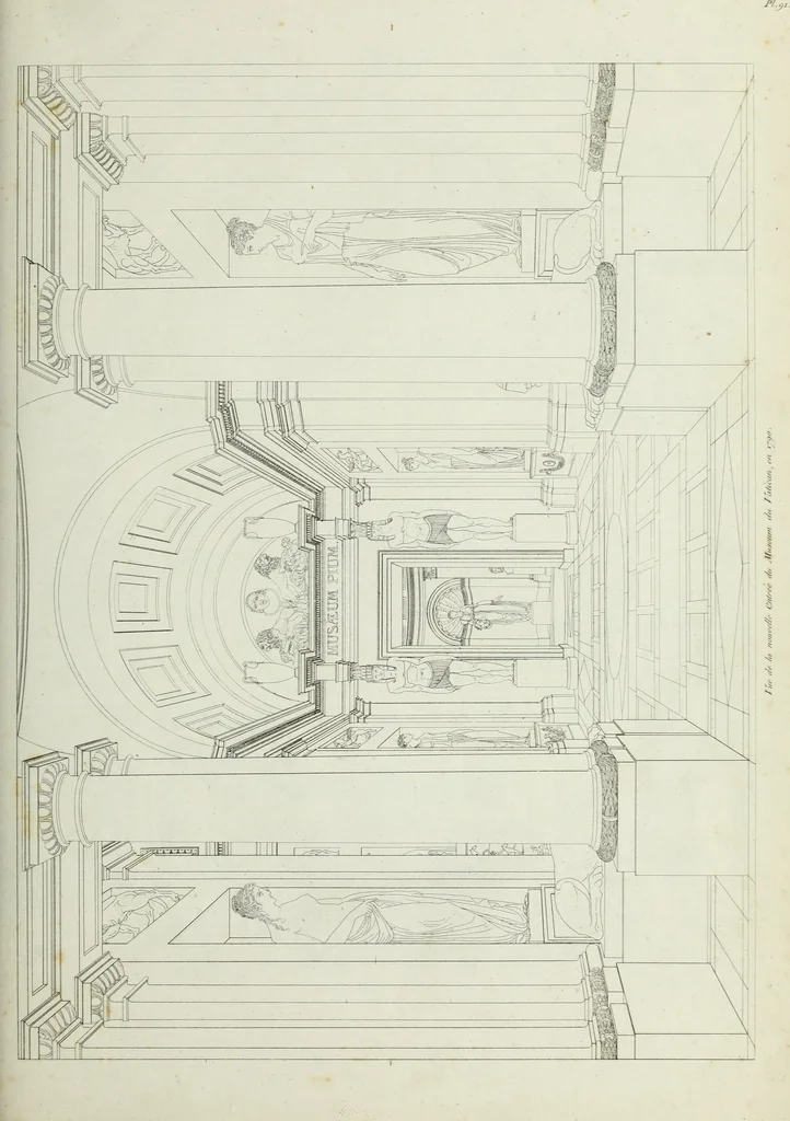 An illustration from Palais, maisons, et autres édifices modernes, dessinés a Rome; : publiés a Paris, 1798, leaf 192