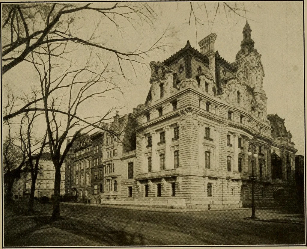 An illustration from Palatial homes in the city of New York and dwellers there in ... arranged for the convenience of the passer-by, 1910, leaf 24