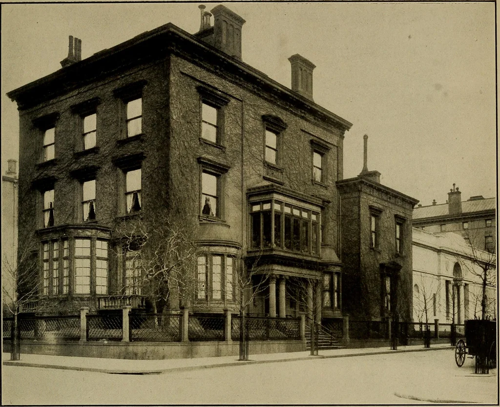An illustration from Palatial homes in the city of New York and dwellers there in ... arranged for the convenience of the passer-by, 1910, leaf 30