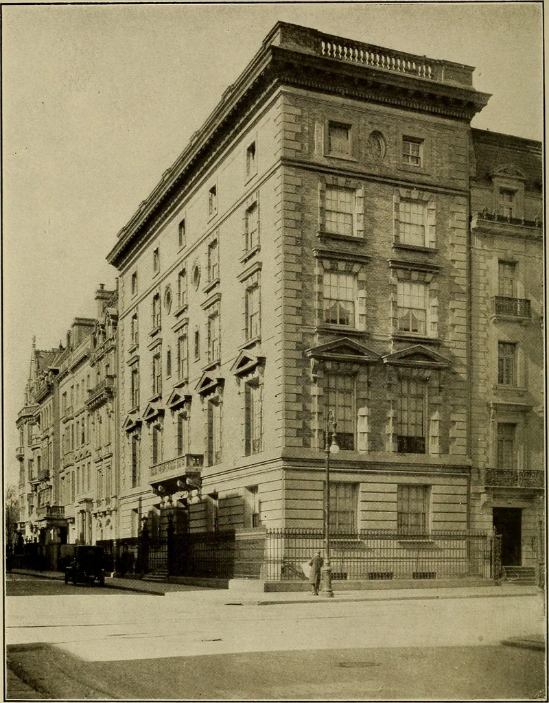 An illustration from Palatial homes in the city of New York and dwellers there in ... arranged for the convenience of the passer-by, 1910, leaf 37