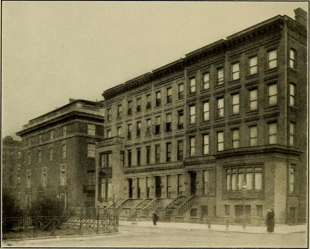 An illustration from Palatial homes in the city of New York and dwellers there in ... arranged for the convenience of the passer-by, 1910, leaf 41